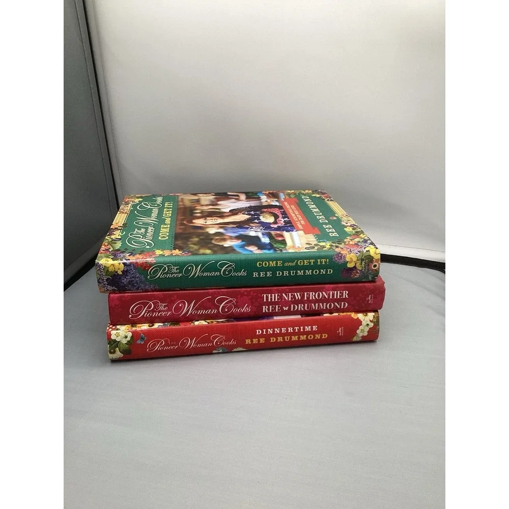 Pioneer Woman Cookbooks Lot of 3 Frontier,dinner time,come Get‎ It. Hardcover